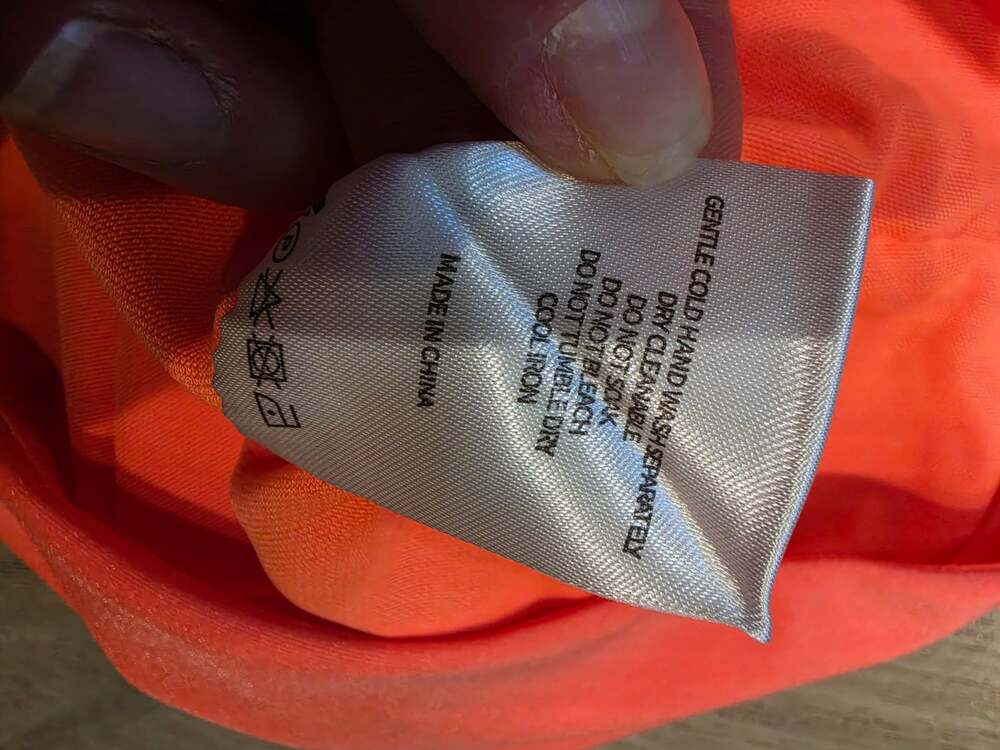 White Fox Orange One Shoulder Bodycon Mini Dress Size M Going Out Y2K - Picture 3 of 4